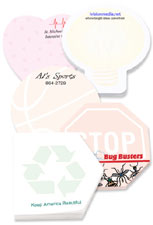 Adhesive Die Cut Note Pads - 3 x 3